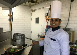 A female chef shines in male-dominated culinary industry